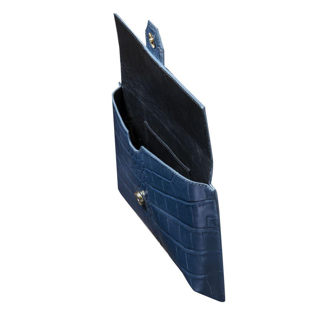 Womens Real Leather Buckle Hide Clutch Shoulder Bag Metal Chain Cross Body - Knighthood Store