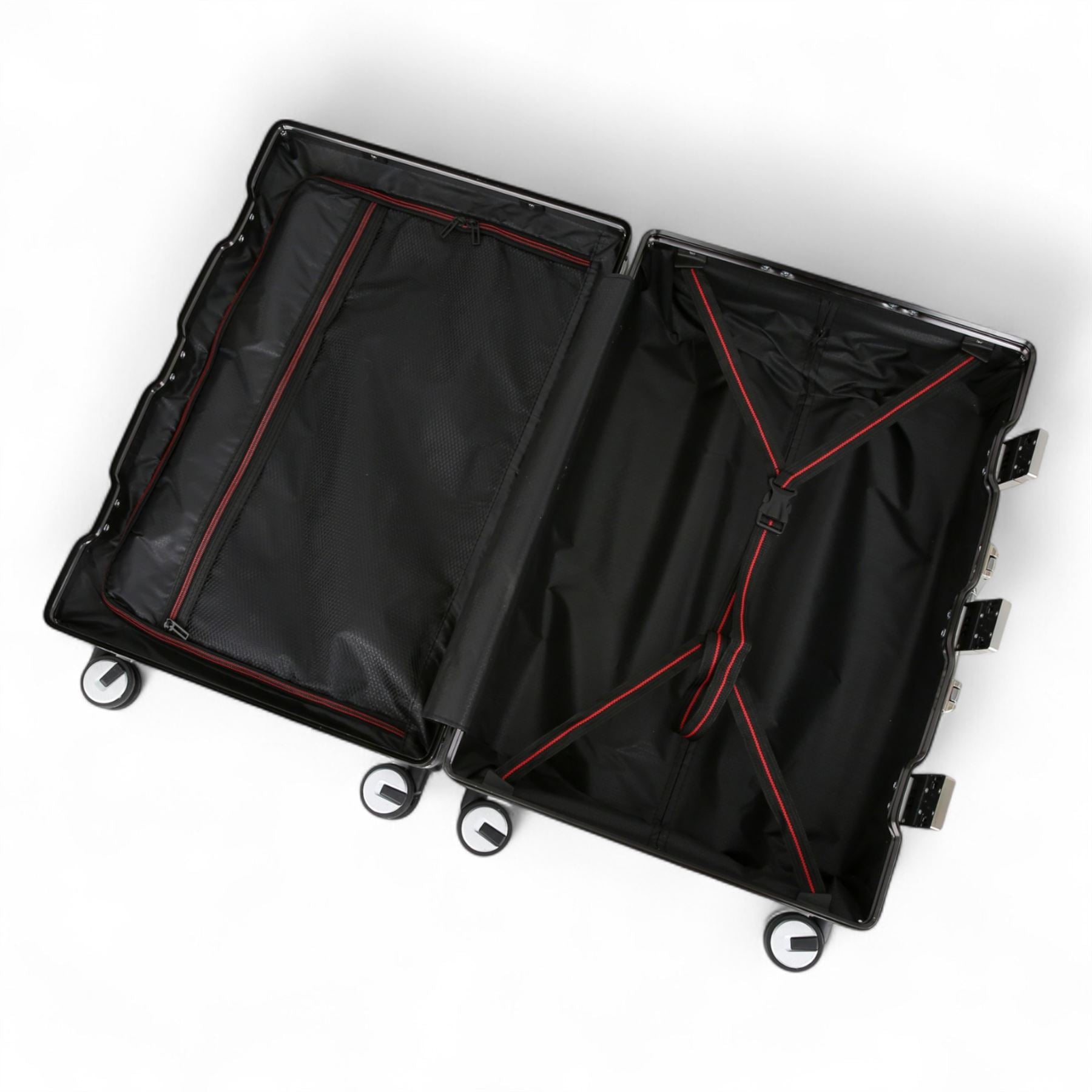 Robust Hard Shell Luggage 8 Wheel Suitcase Set