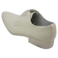 Mens Blue Black Cream Beige Leather Italian Design Shoes Pointed Laced Smart - Knighthood Store