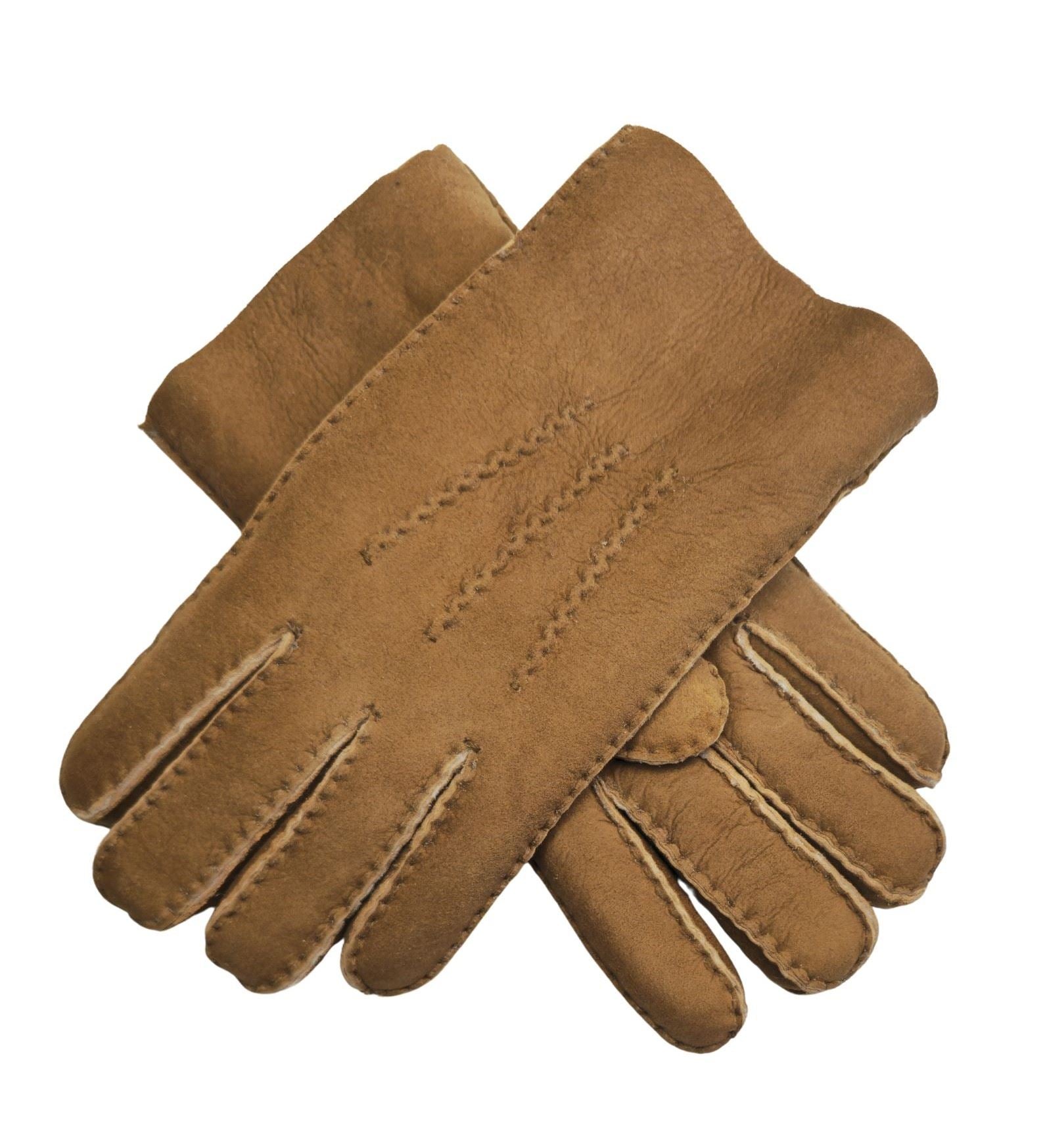 Men’s Sheepskin Suede Leather Wool Lining Gloves