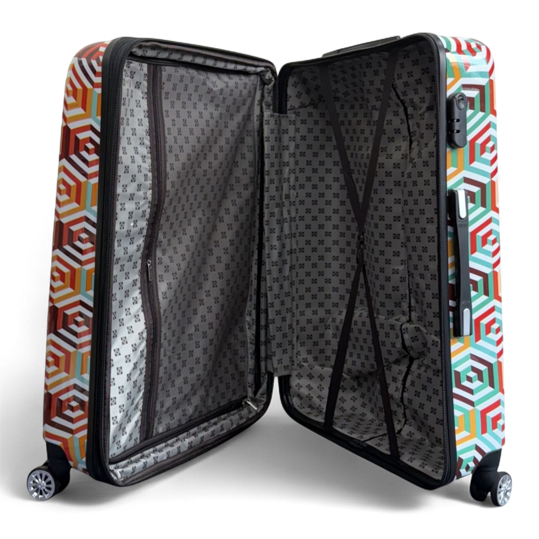 Hard Shell Suitcase Set Dual 4-Wheel Spinner Travel Luggage
