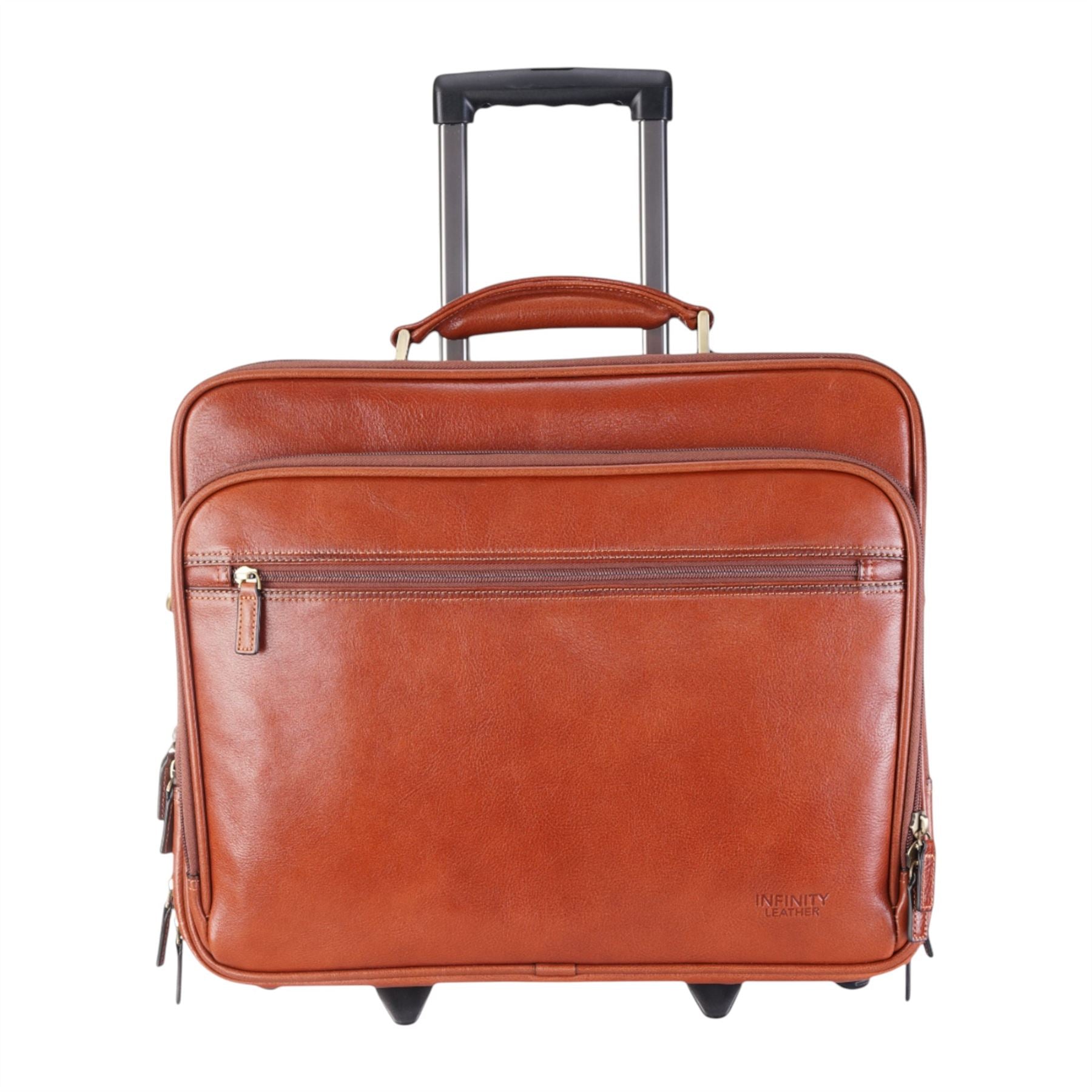 Nomad - Genuine Leather Wheeled Briefcase Trolley Case