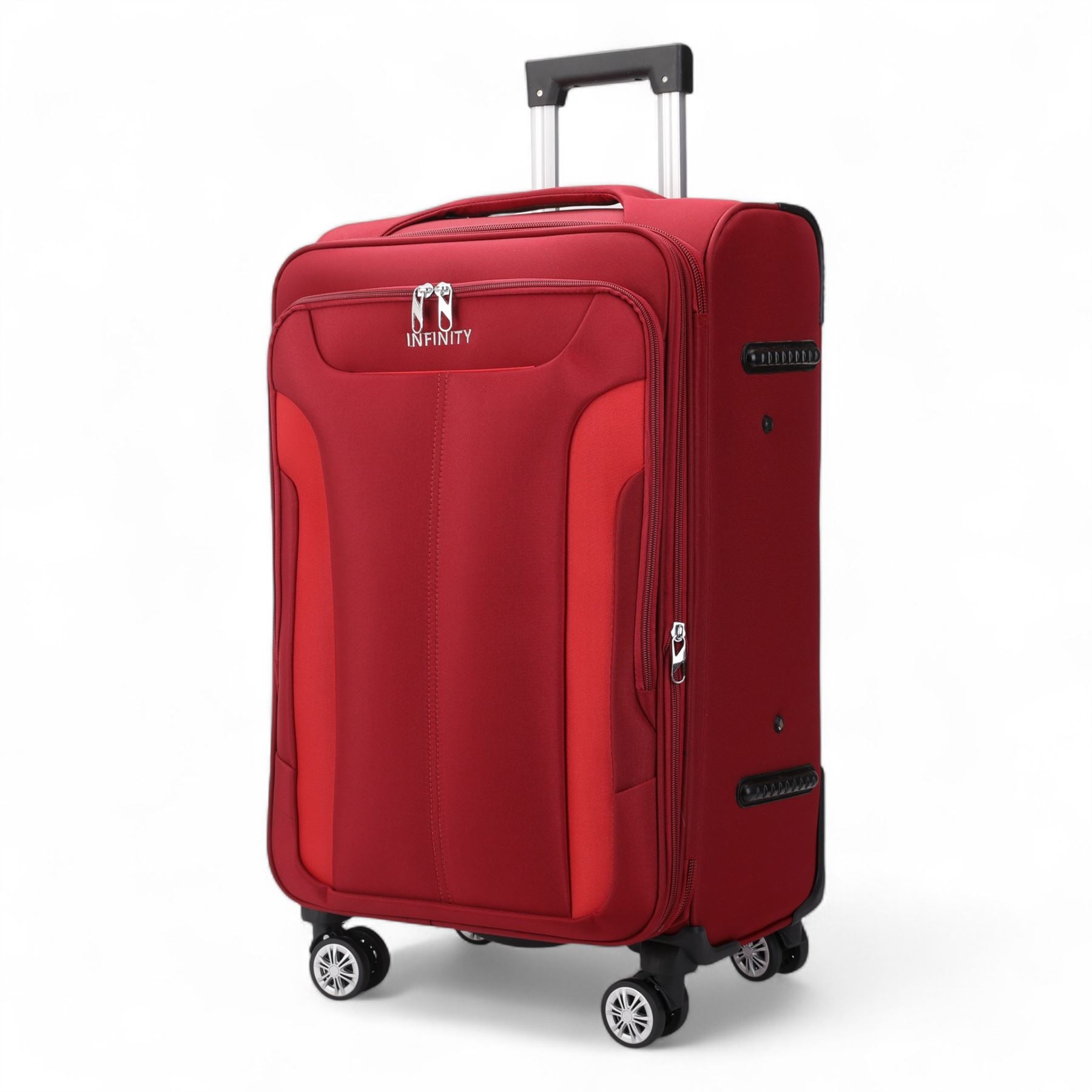 Lightweight Expandable Luggage Softshell 8 Weel Suitcase Set