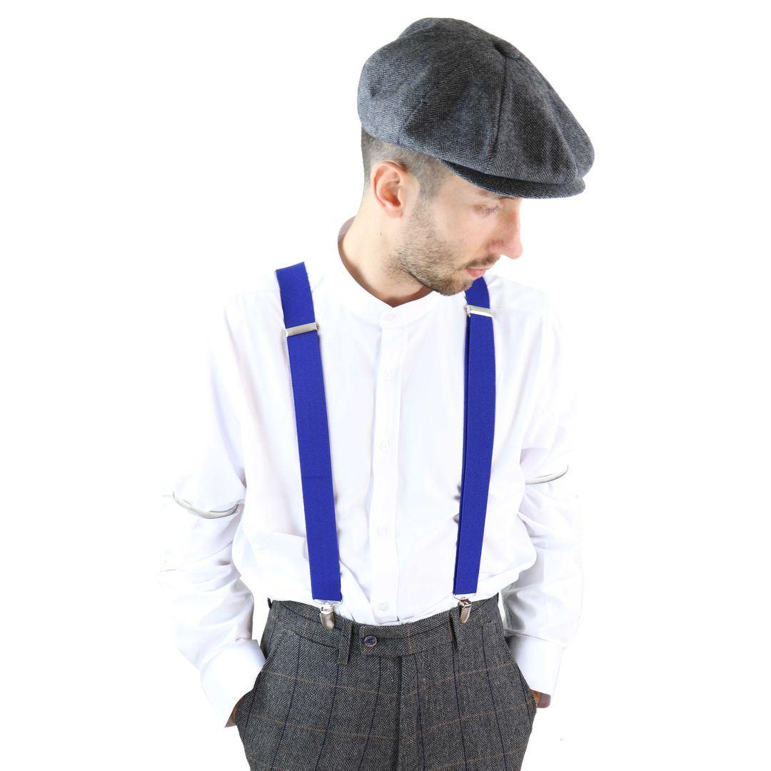 Mens Classic Vintage Retro Trouser Braces Suspenders 1920s Gatsby Blinders - Knighthood Store