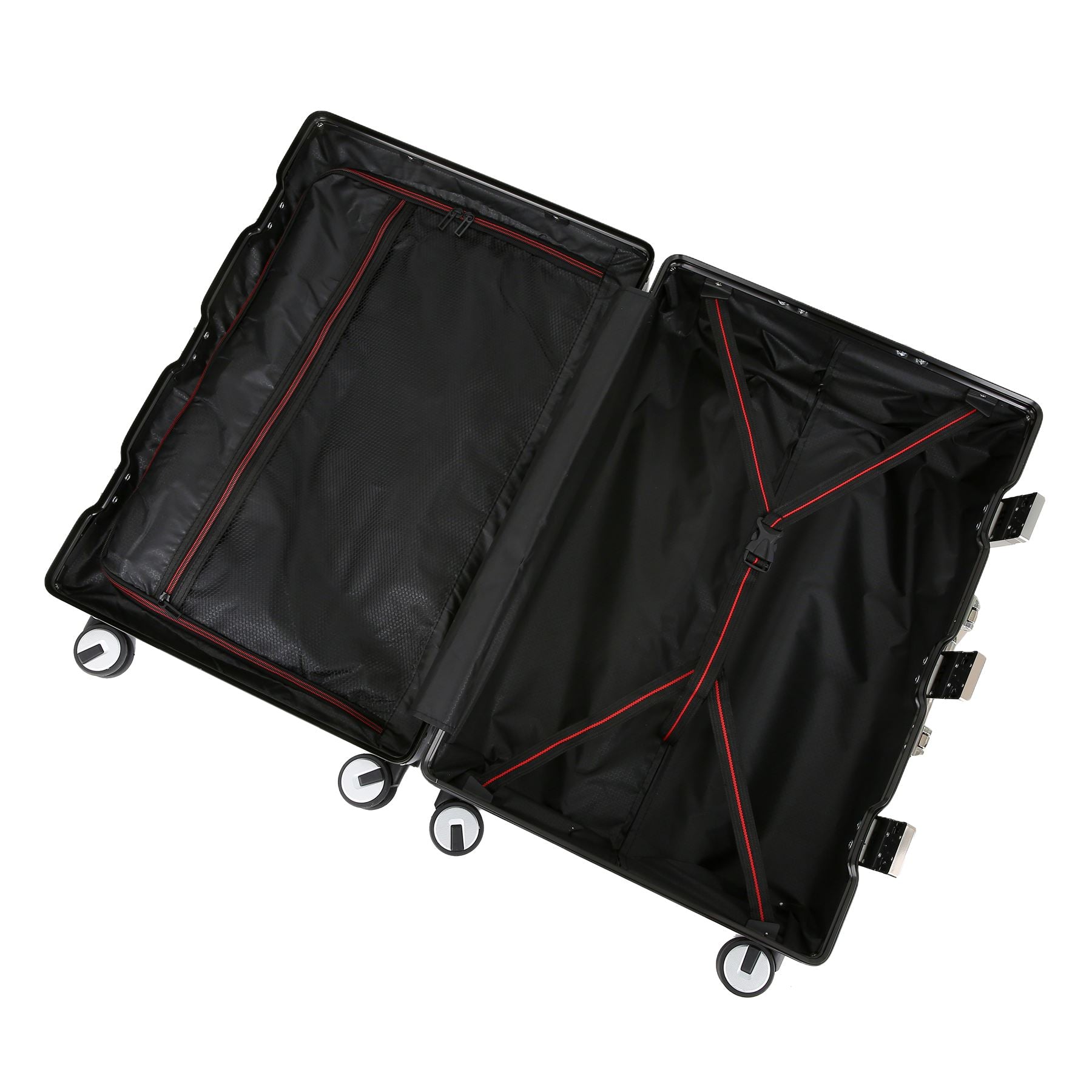 Robust Hard Shell Luggage 8 Wheel Suitcase Set