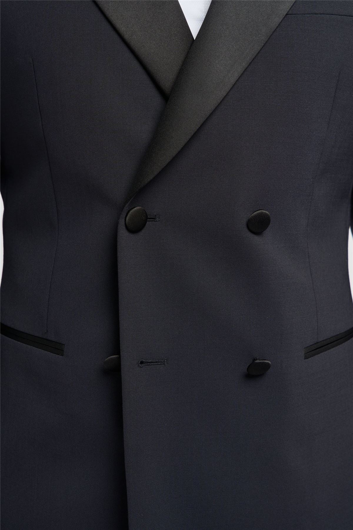 Men's Blazer Navy Formal Double Breasted Tuxedo Jacket