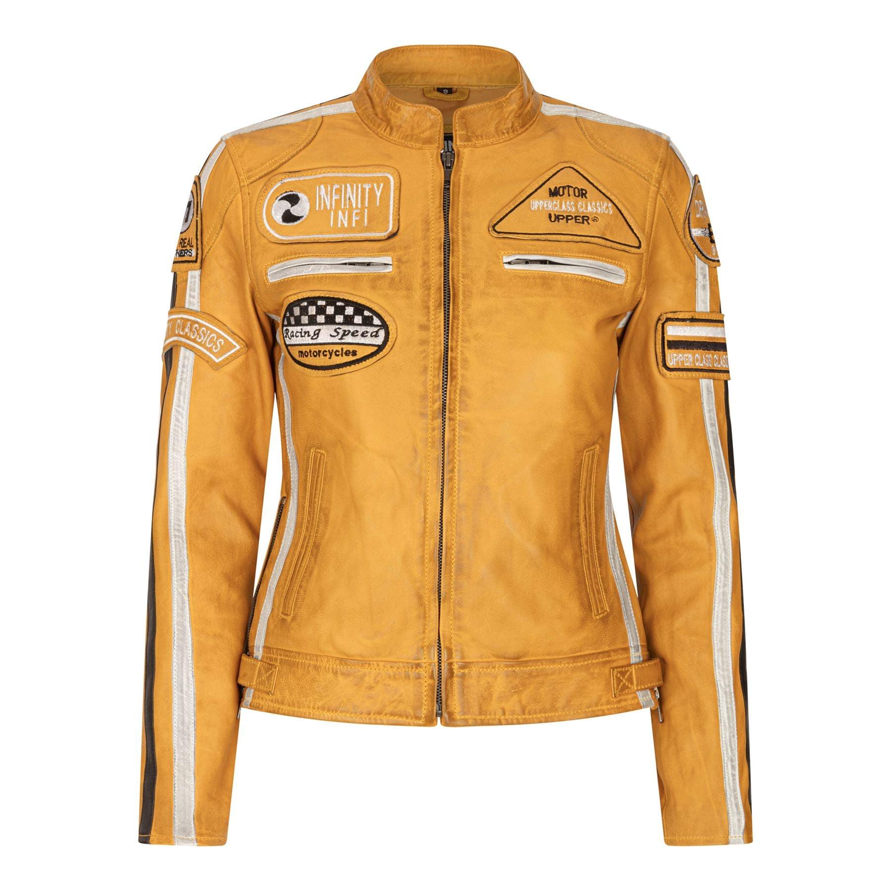 Women's Leather Motorcycle Biker Jacket - Knighthood Store