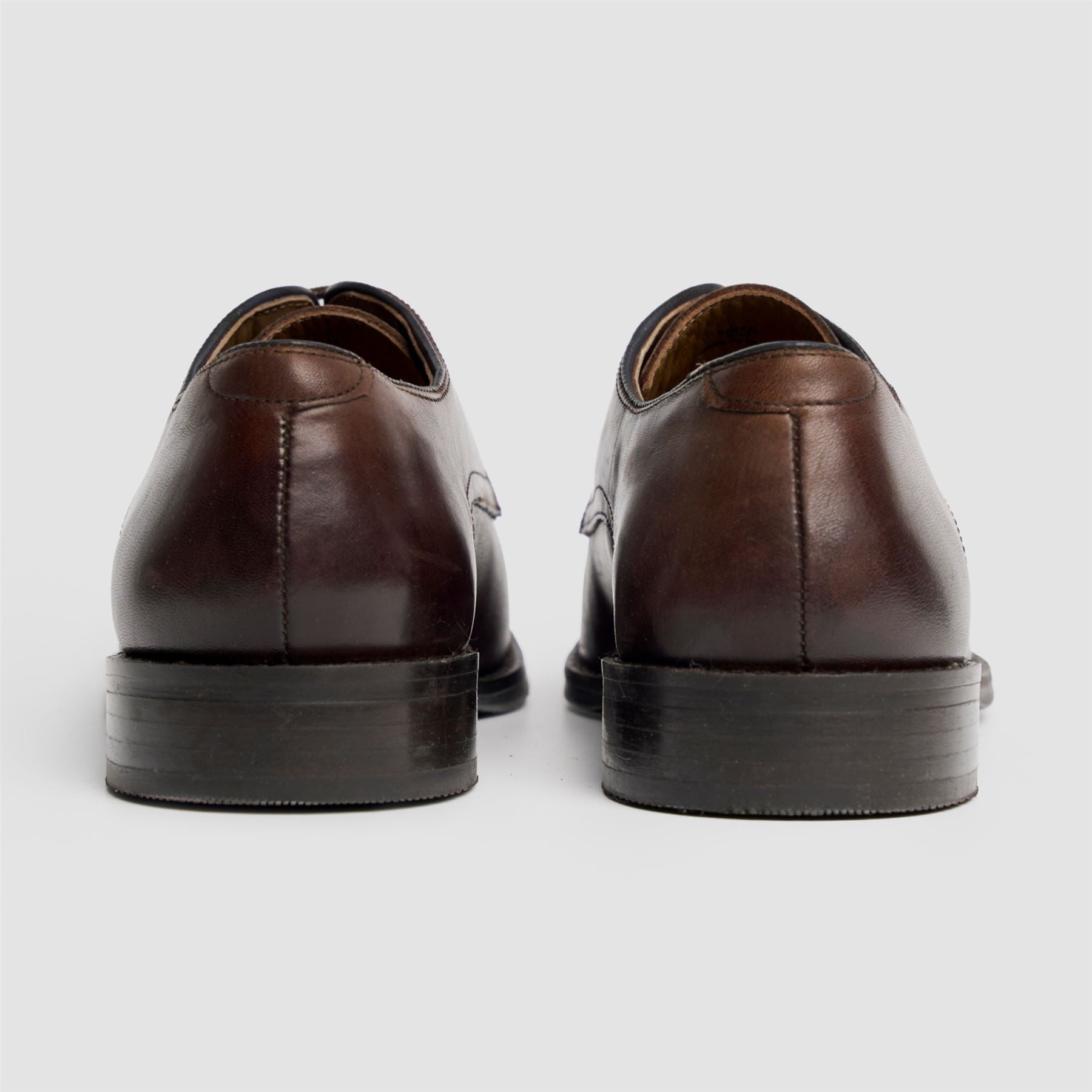 Taylor - Men's Chocolate Brown Leather Classic Derby Shoes