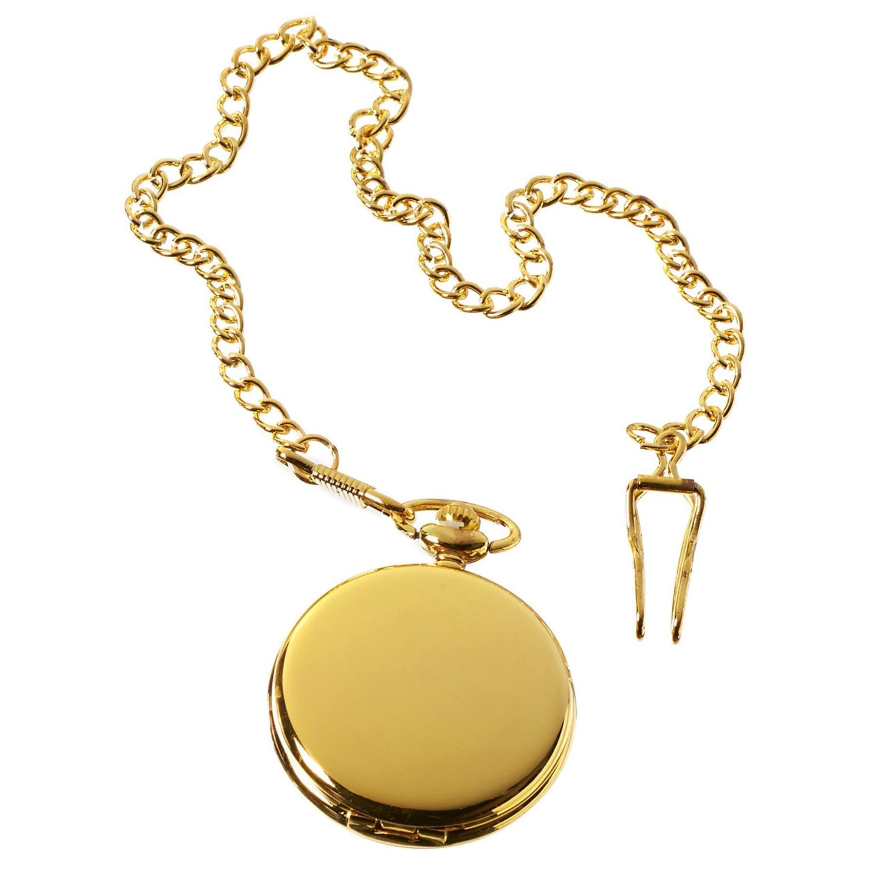 Silver Gold Rose 1920's Classic Blinders Pocket Watch & Chain Vintage Retro - Knighthood Store