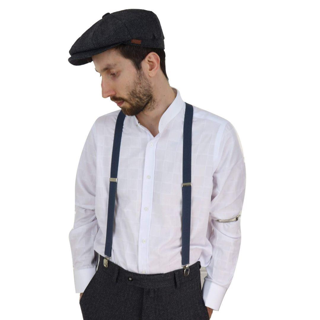 Mens Classic Vintage Retro Trouser Braces Suspenders 1920s Gatsby Blinders - Knighthood Store