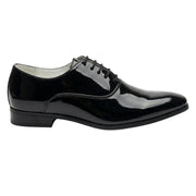 Men’s Formal Patent PU Leather Oxfords Lace-Up Dress Shoes