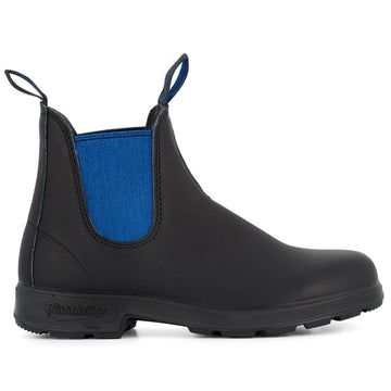 Blundstone 515 Black Blue Leather Chelsea Boots Black Blue Slip On Retro Ankle - Knighthood Store
