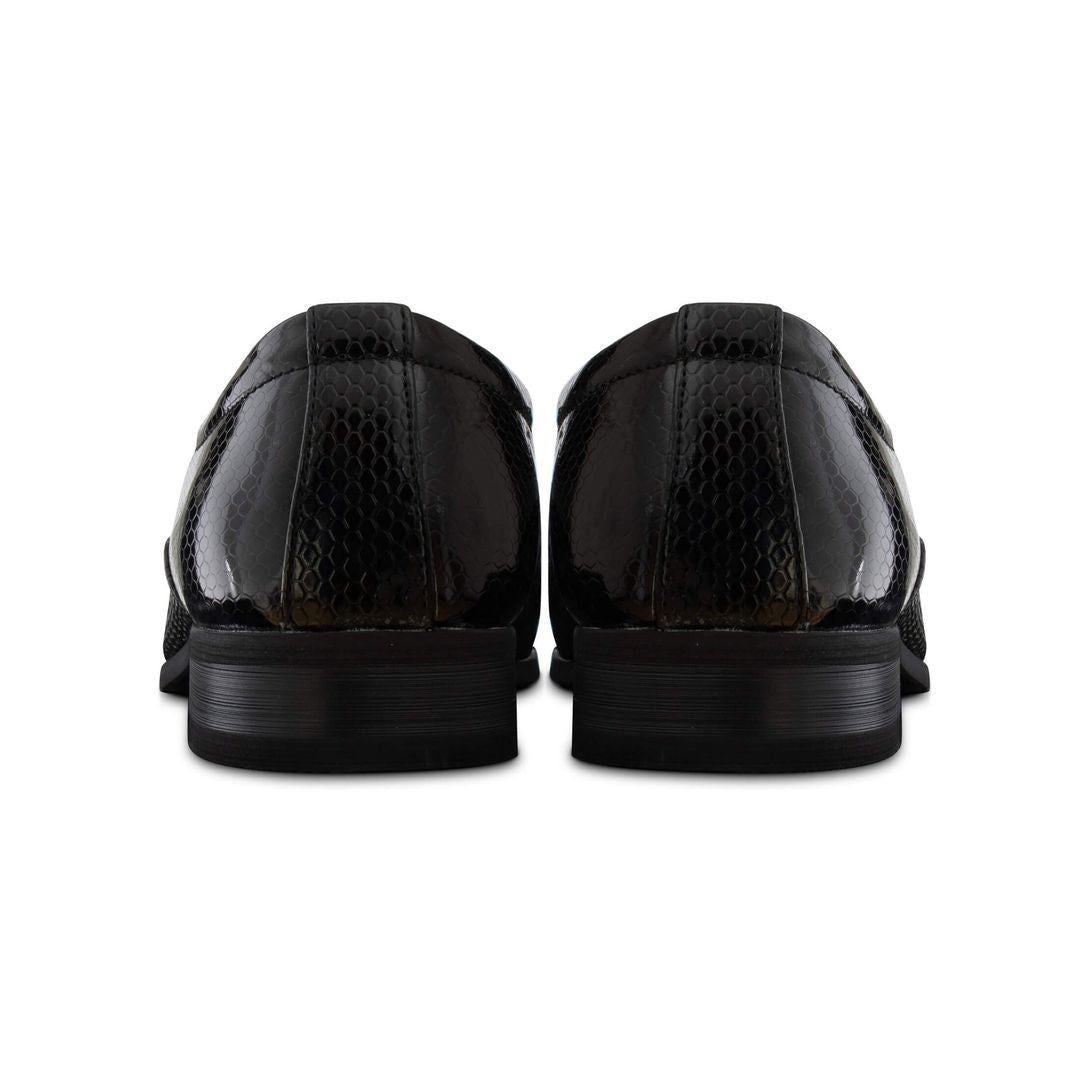 Men's Slip On Patent Shoes With Tassels Smart Casual
