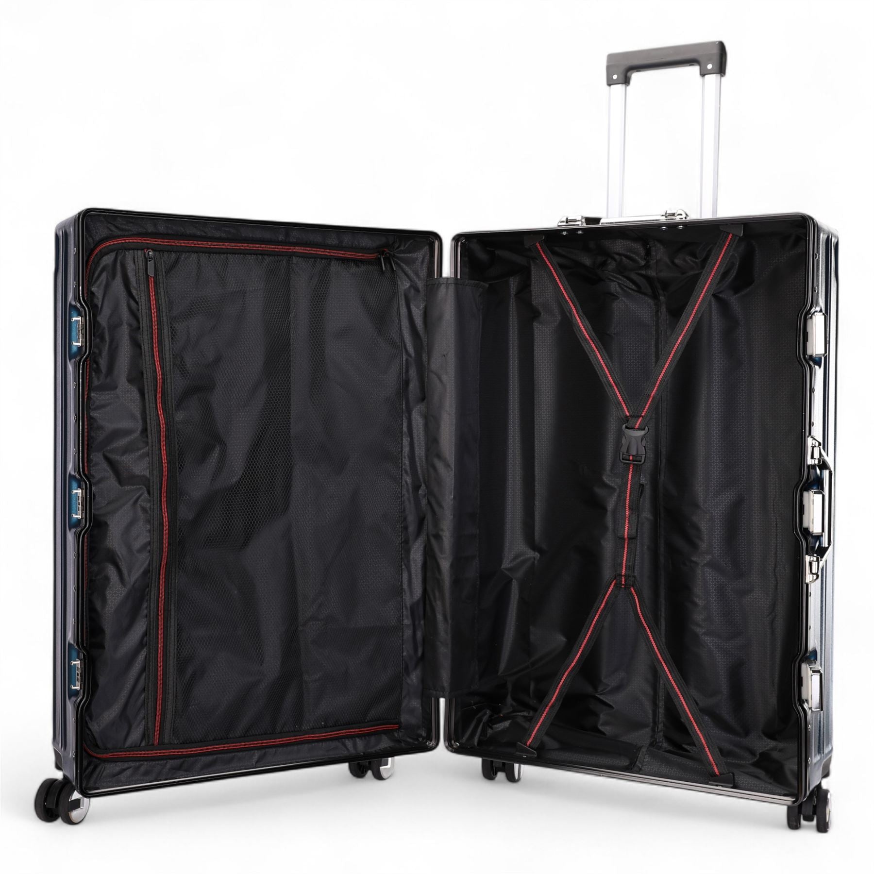 Robust Hard Shell Luggage 8 Wheel Suitcase Set