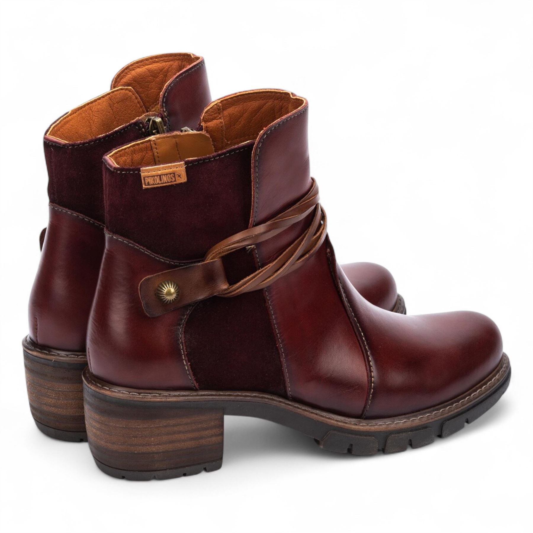 San Sebastian - Women's Arcilla Red Leather Ankle Boots