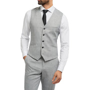 Men's Waistcoat Grey Tailored Fit Formal Vests