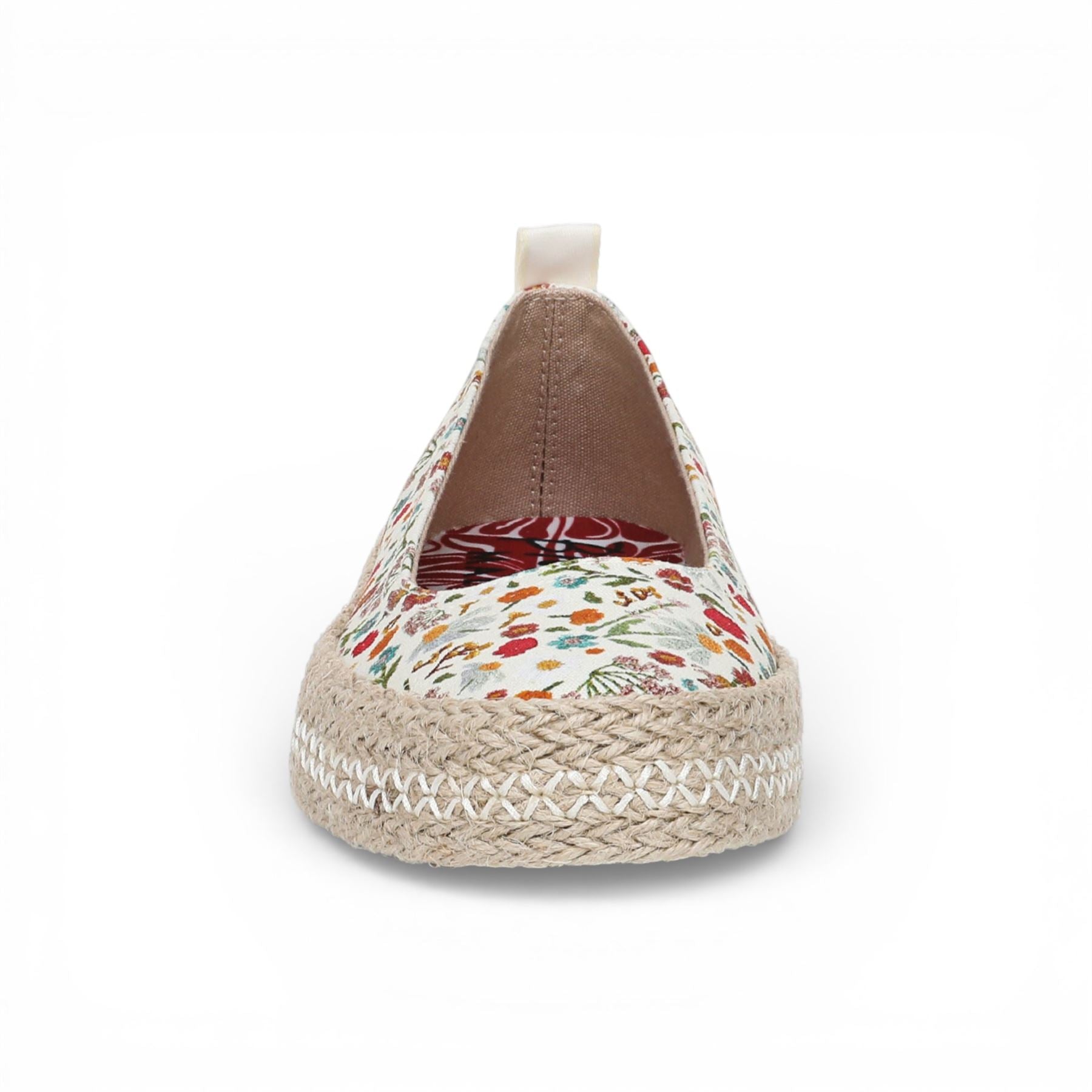 Benita - Women's Floral White Ballet Flats Ballerina Shoes