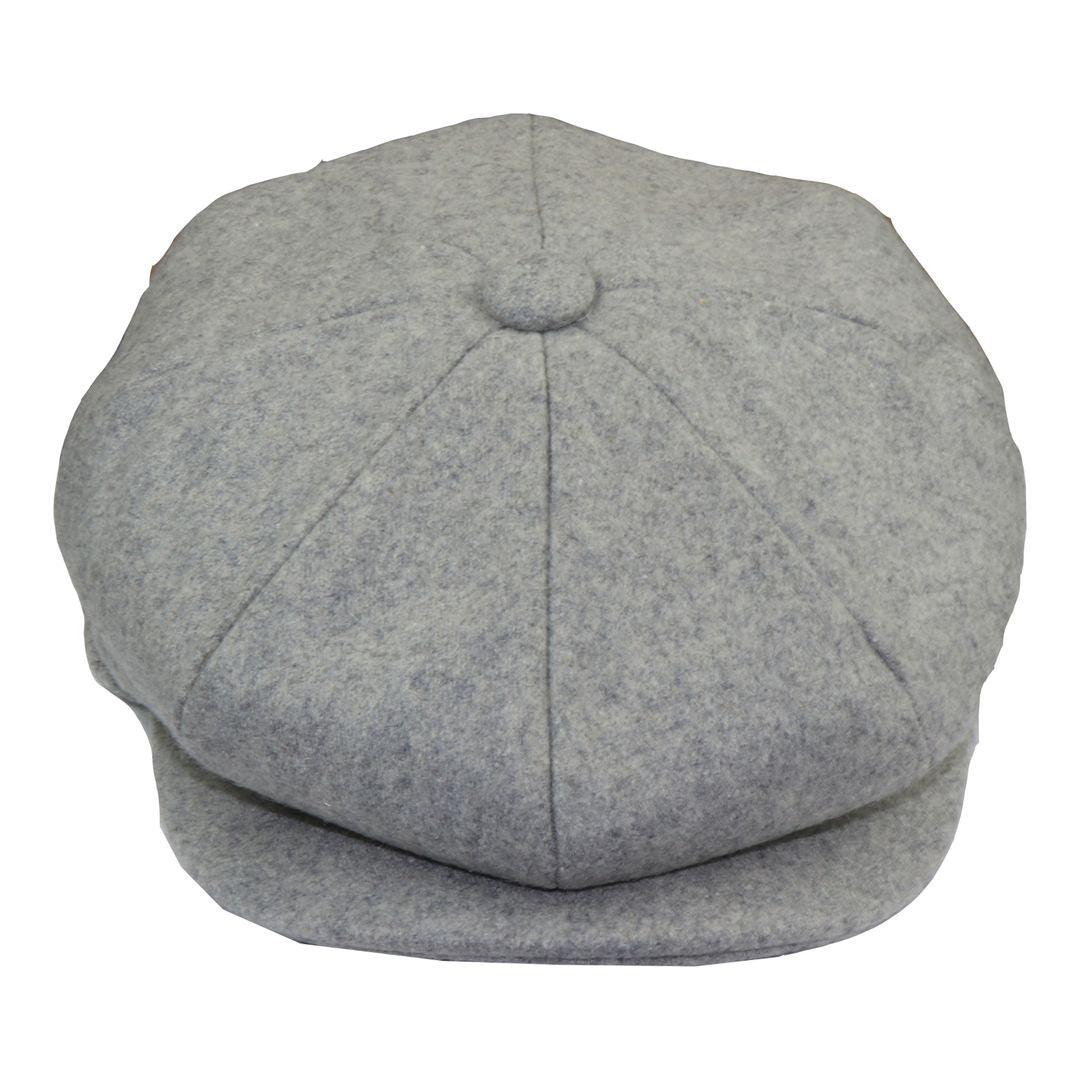 Mens Tweed Newsboy Cap Blinders Baker Boy Flat Grandad Hat 8 Panel Plain - Knighthood Store