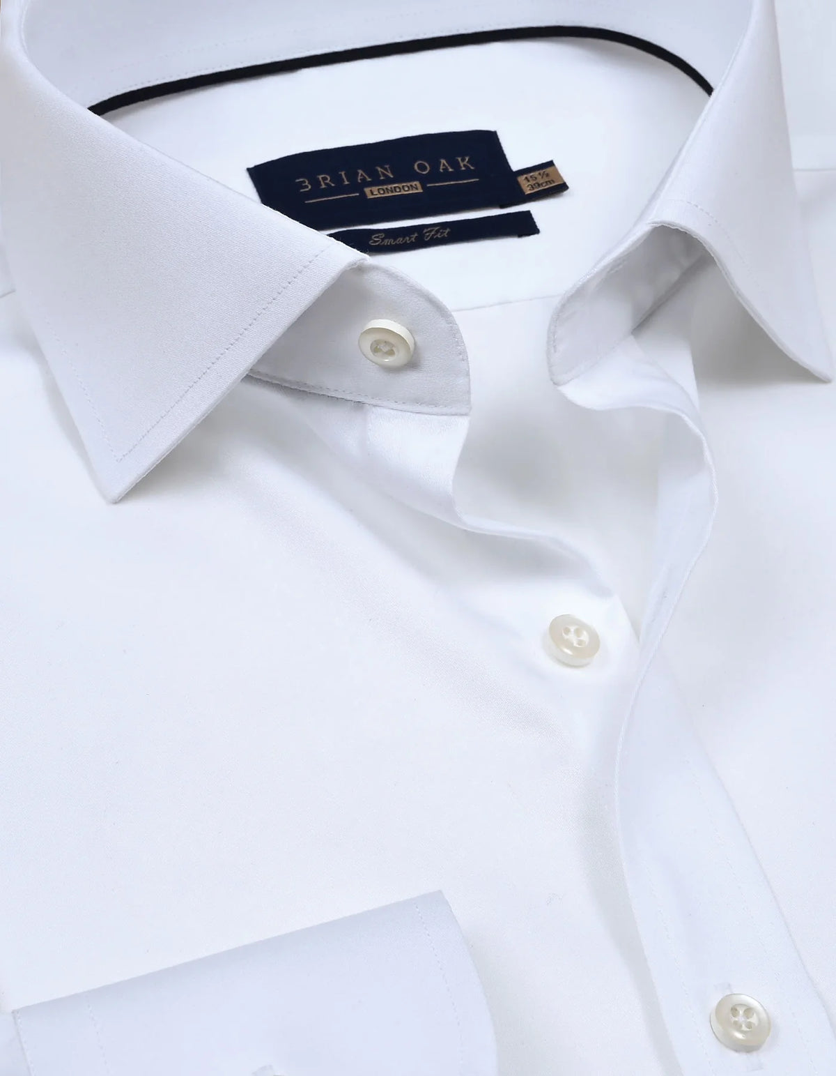 Men's Plain White Satin Dress Shirt