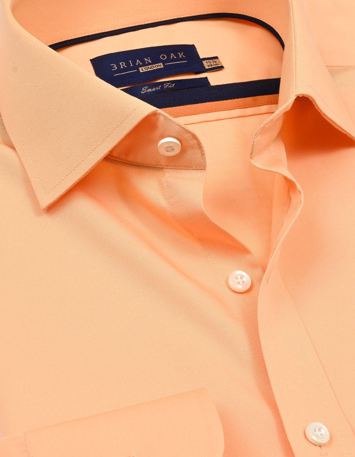 Men's Light Orange Easy Iron Dress Shirt