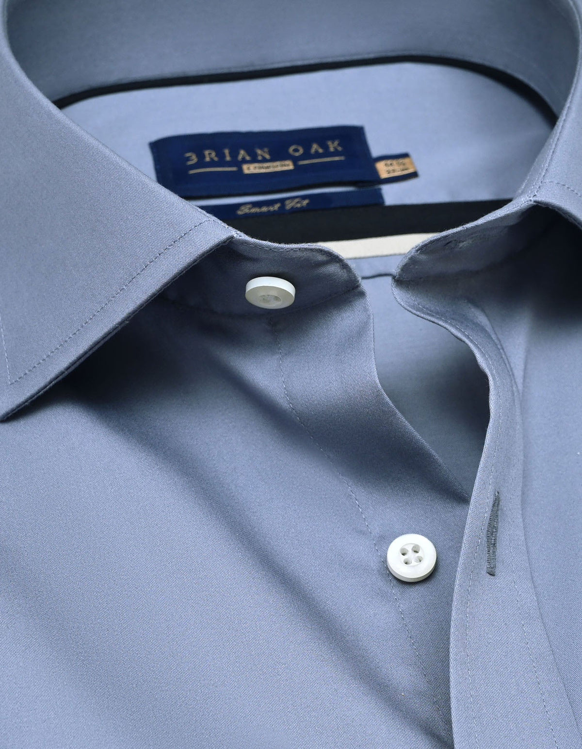 Men's Plain Smart Fit Formal Shirt - Grey