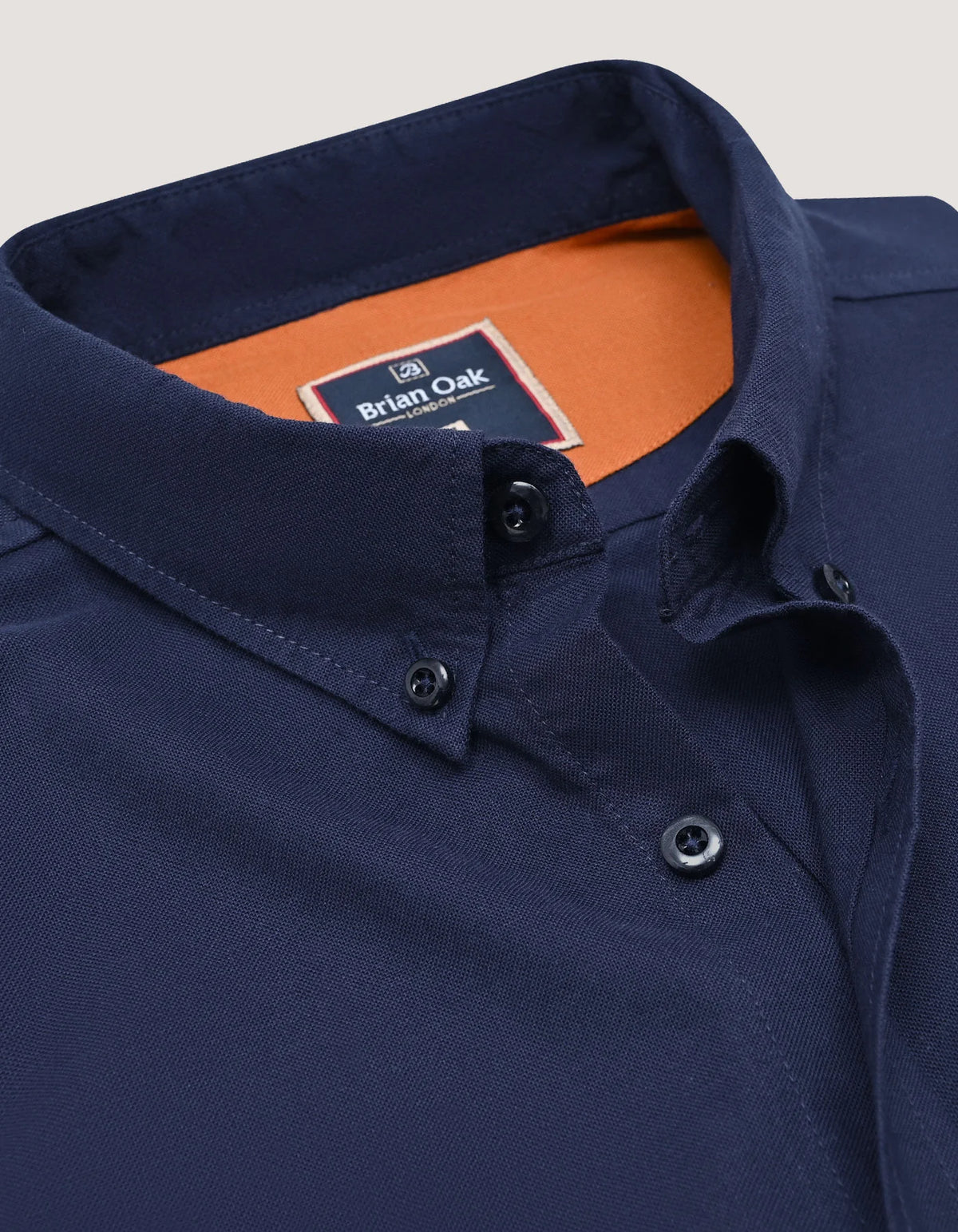Men's Navy Long Sleeve Button Down Casual Shirt