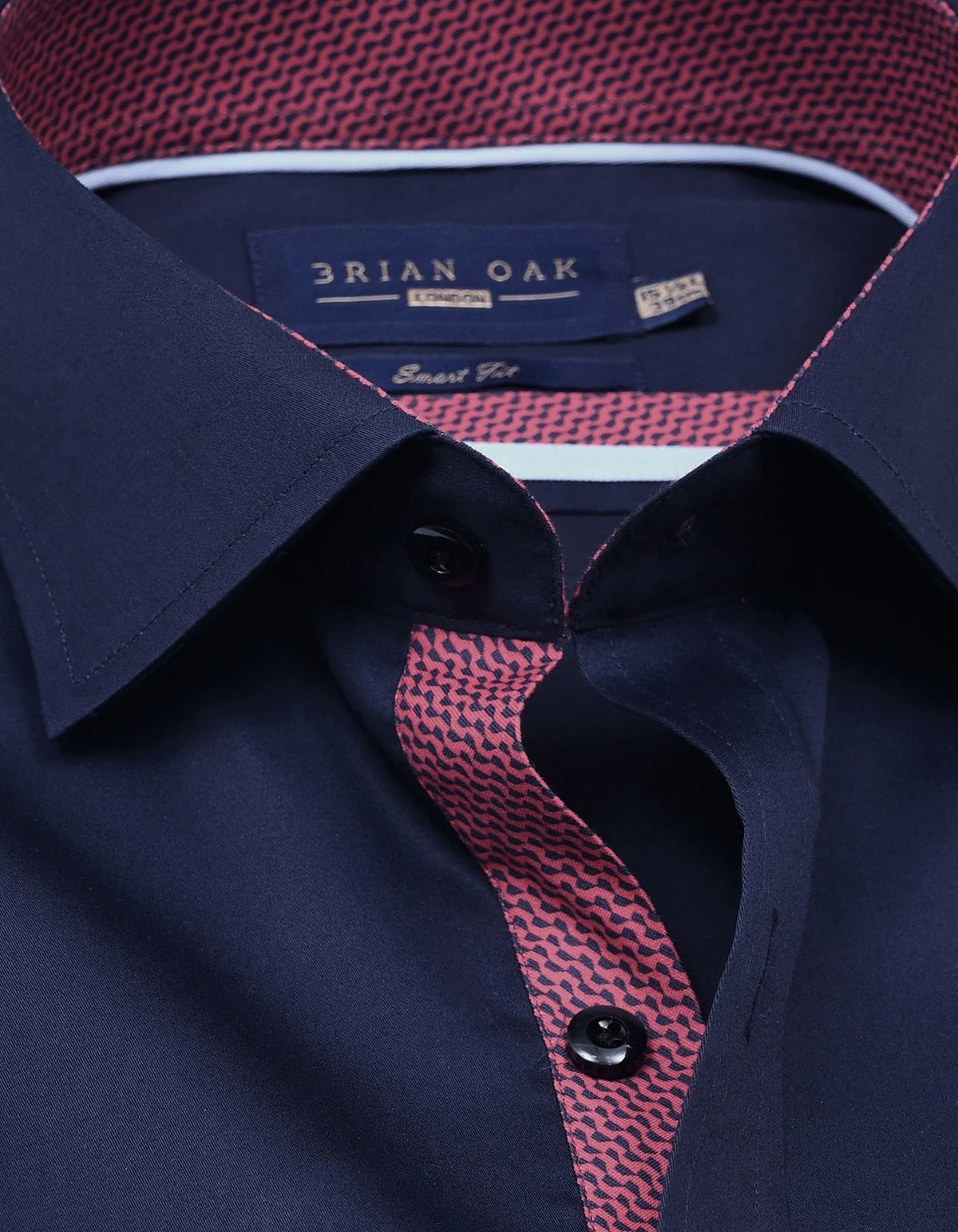 Men's Navy Designer Satin Shirt