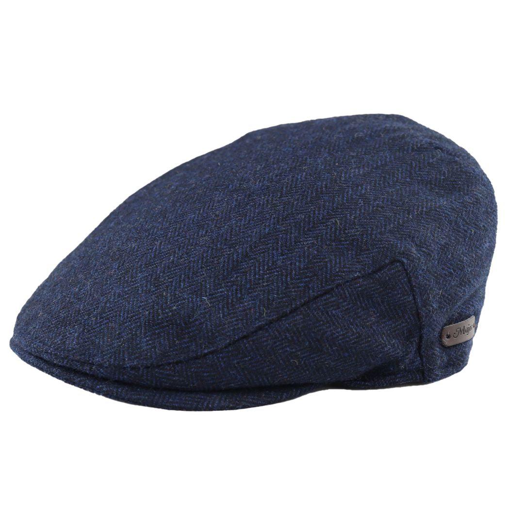 Mens Flat Cap Wool Herringbone Tweed Vintage Classic 1920s Unisex Del Boy - Knighthood Store