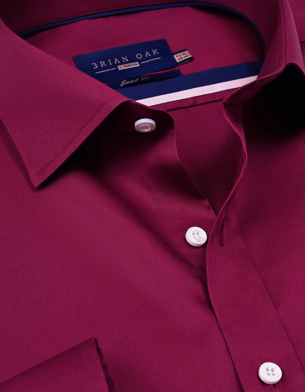 Men's Magenta Satin Dress Shirt