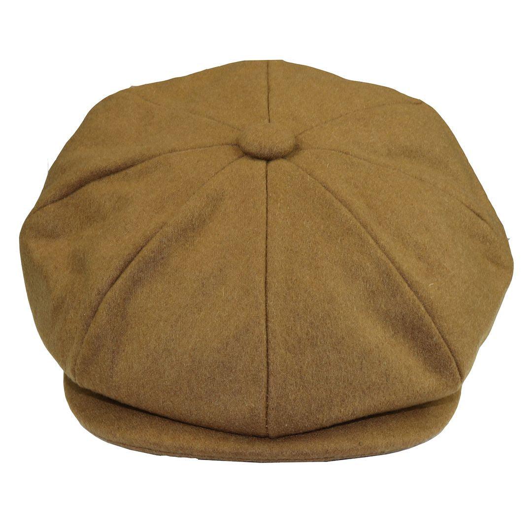 Mens Tweed Newsboy Cap Blinders Baker Boy Flat Grandad Hat 8 Panel Plain - Knighthood Store