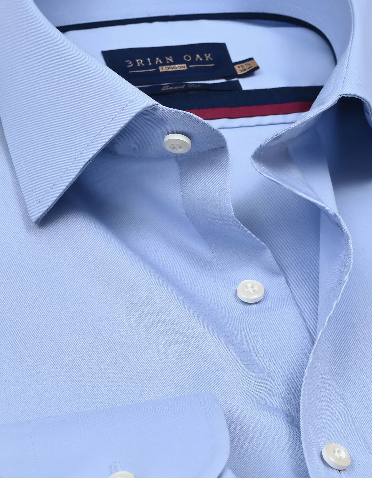 Men's Sky Blue Pure Cotton Dress Shirt