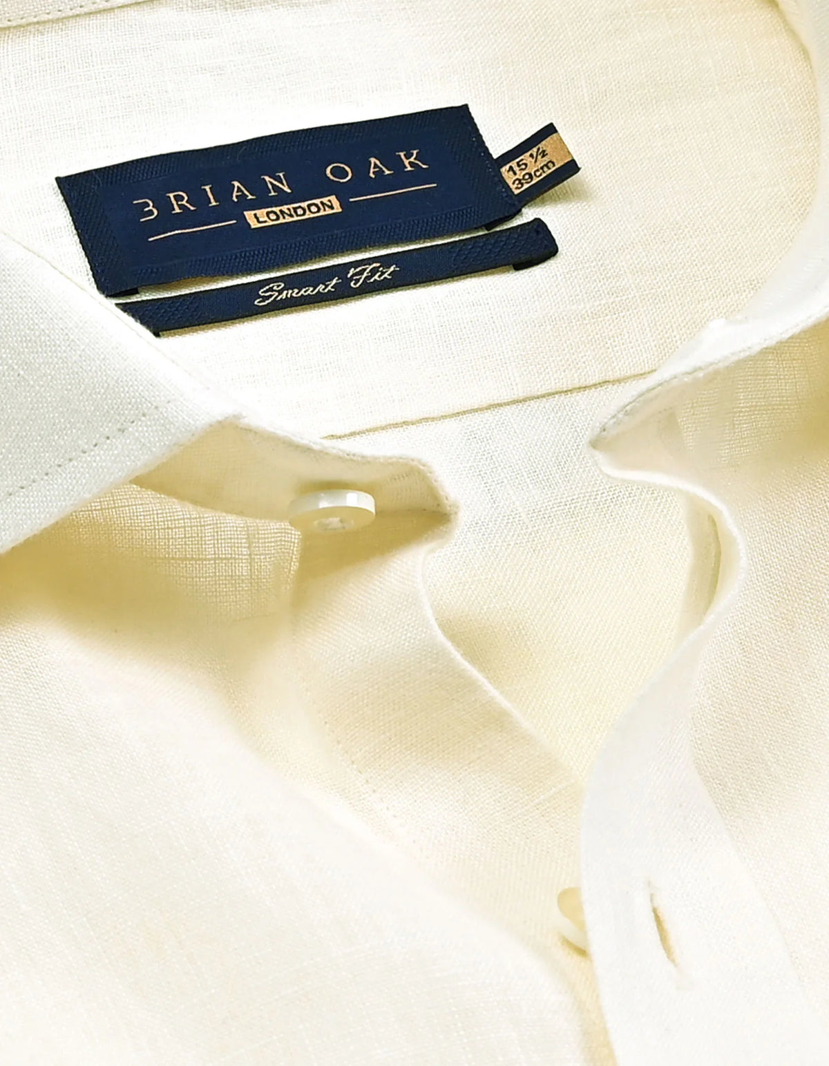 Men's Pure Linen Shirt – Cream
