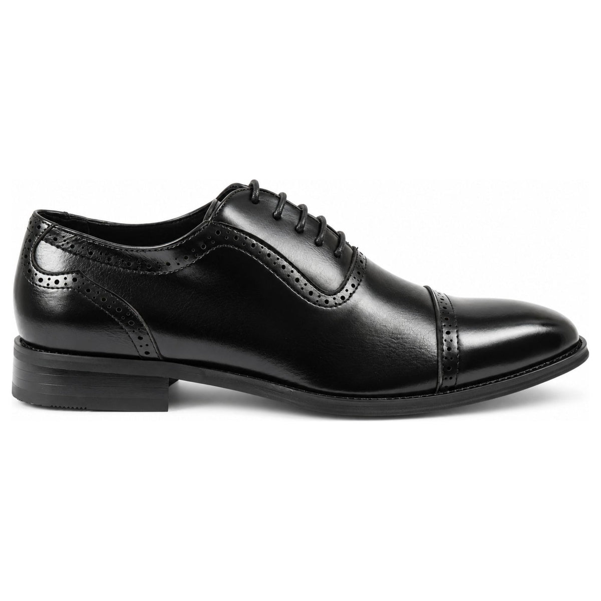 Men's Vegan Leather Formal Lace-Up Oxford Shoes