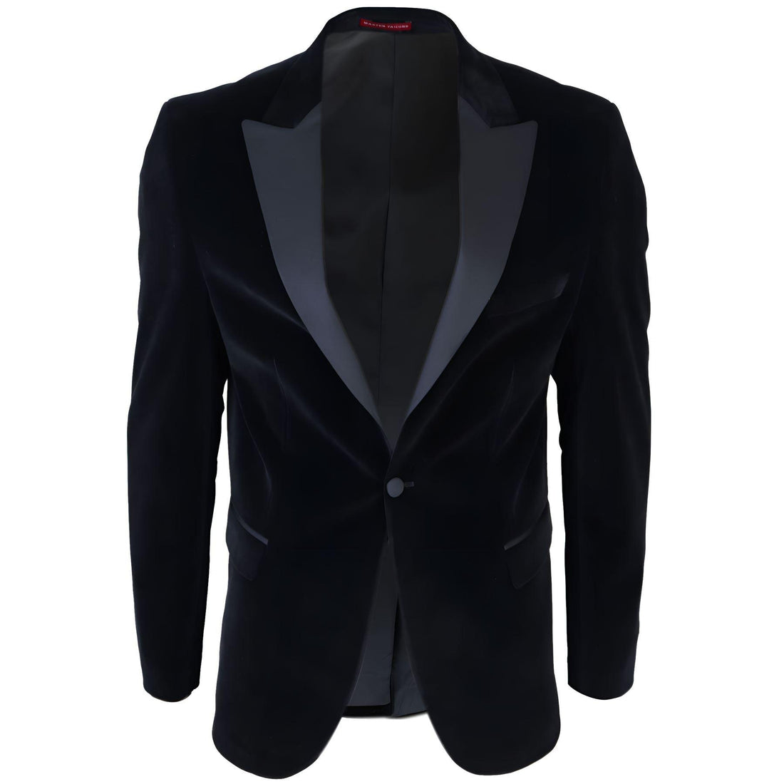 Mens Black Velvet Tuxedo Blazer Satin Peak Lapels Dinner Jacket Wedding Prom Black Tie - Knighthood Store