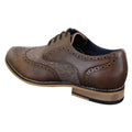 Mens Leather Tweed Herringbone Smart Casual Shoes Blinders Vintage Classic - Knighthood Store