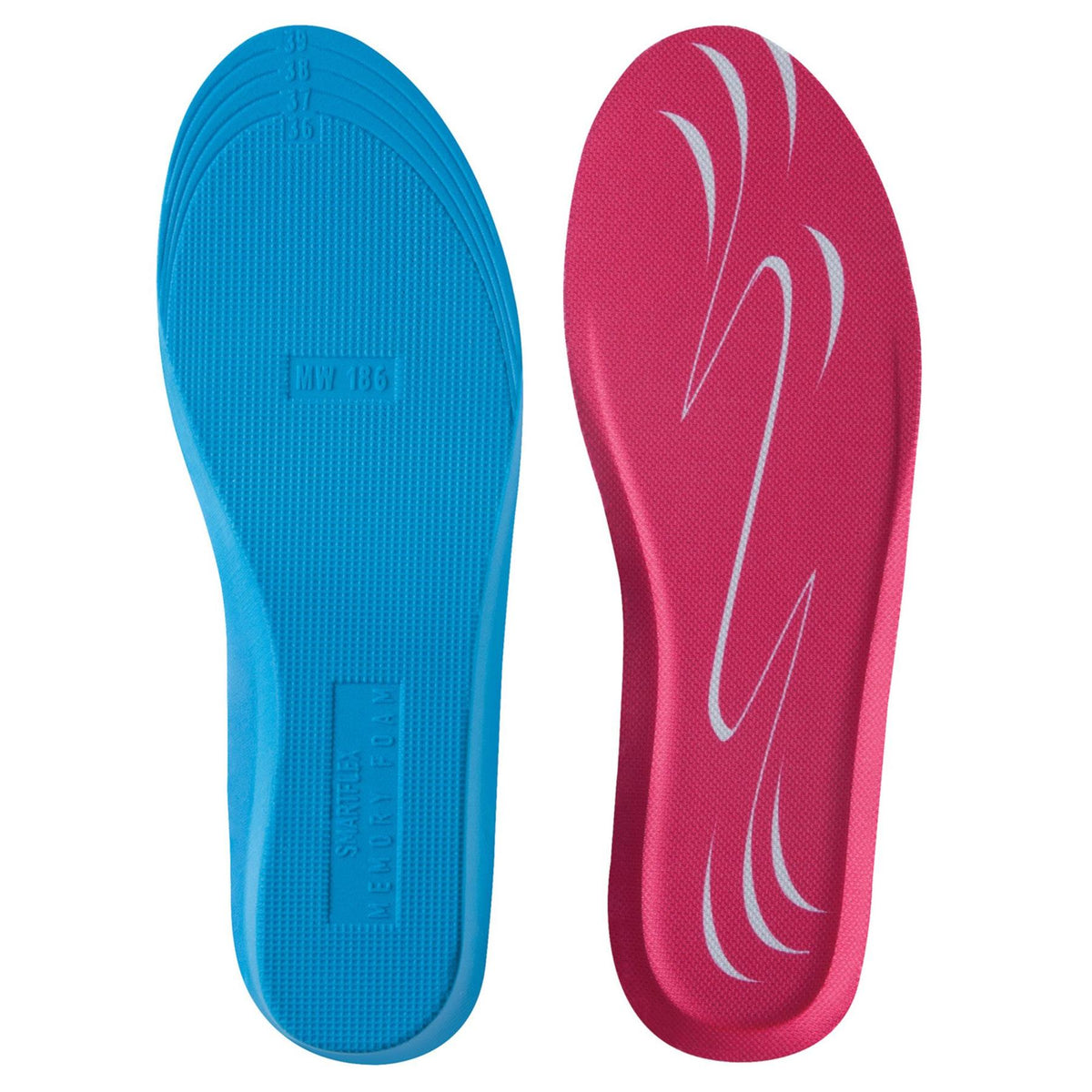 TruClothing Memory Foam Insoles Cushioned Comfort Footbed - UK 3-7