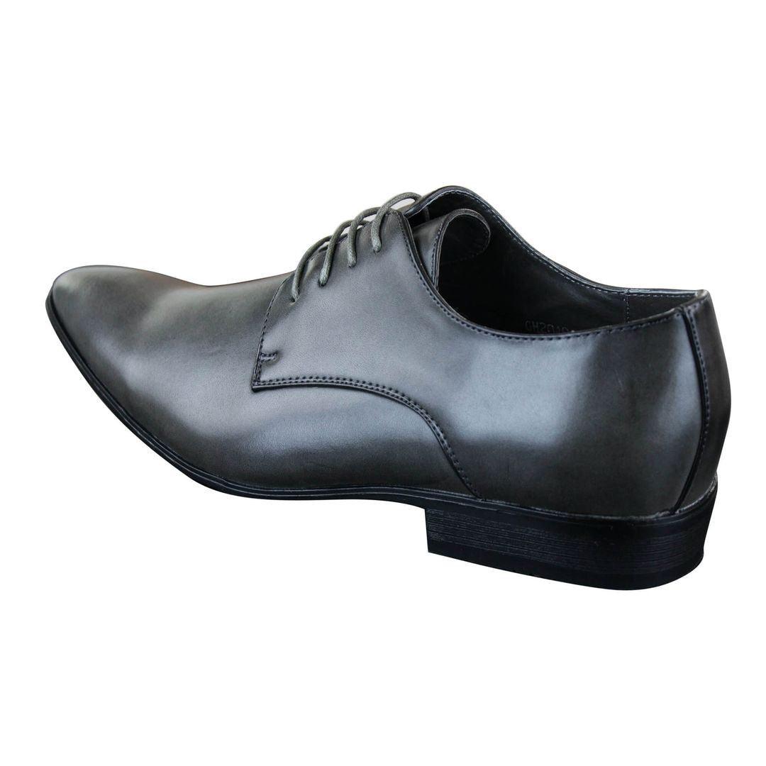 Mens Smart Casual Formal Laced Pointed Leather Shoes Wedding Prom Office Classic - Knighthood Store