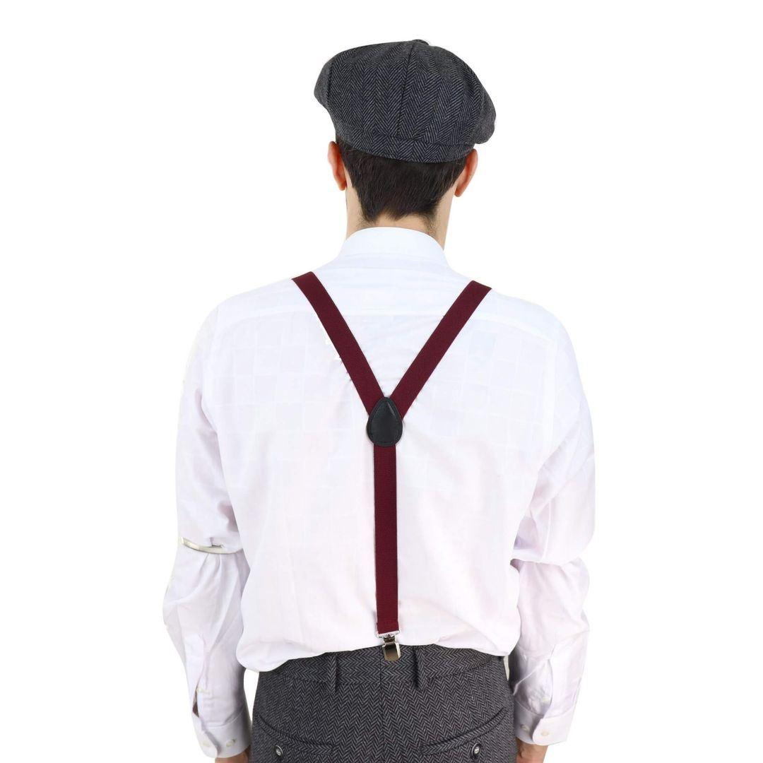 Mens Classic Vintage Retro Trouser Braces Suspenders 1920s Gatsby Blinders - Knighthood Store