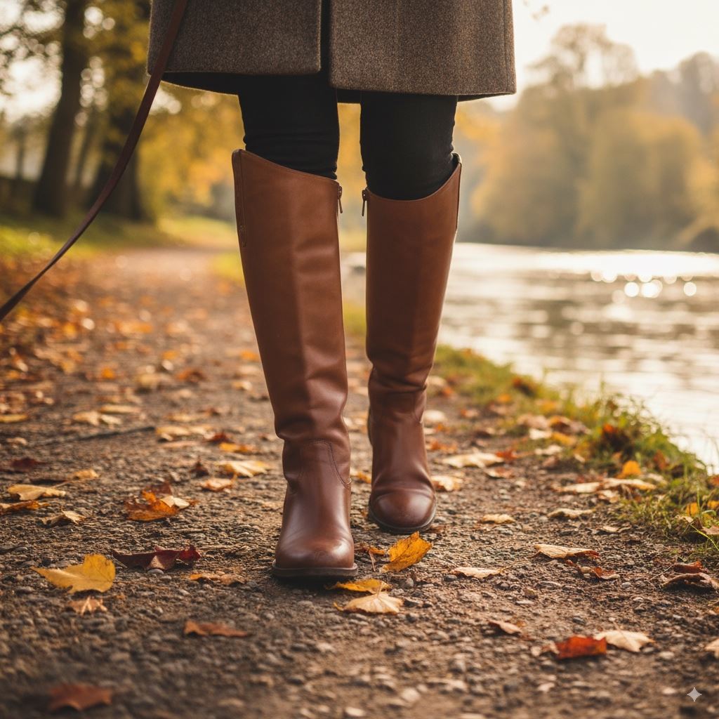 Daroca - Women's Cuero Brown Knee High Leather Boots