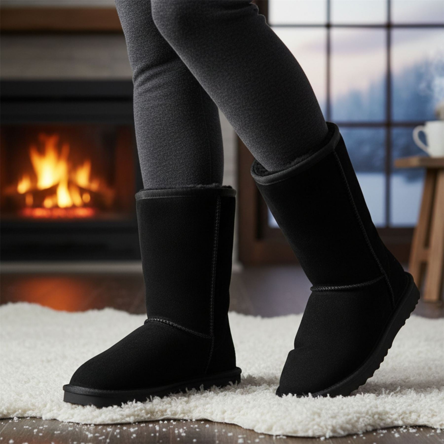 Dusk - Women's Sheepskin Suede Winter Boots