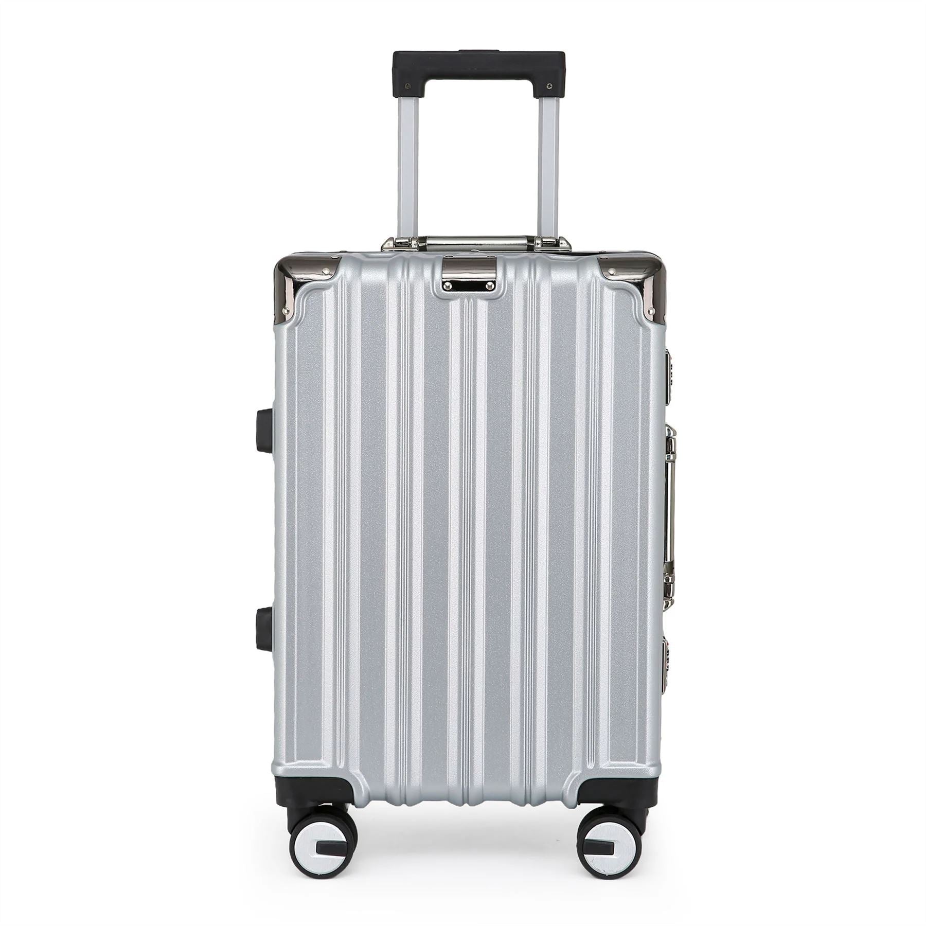 Robust Hard Shell Luggage 8 Wheel Suitcase Set