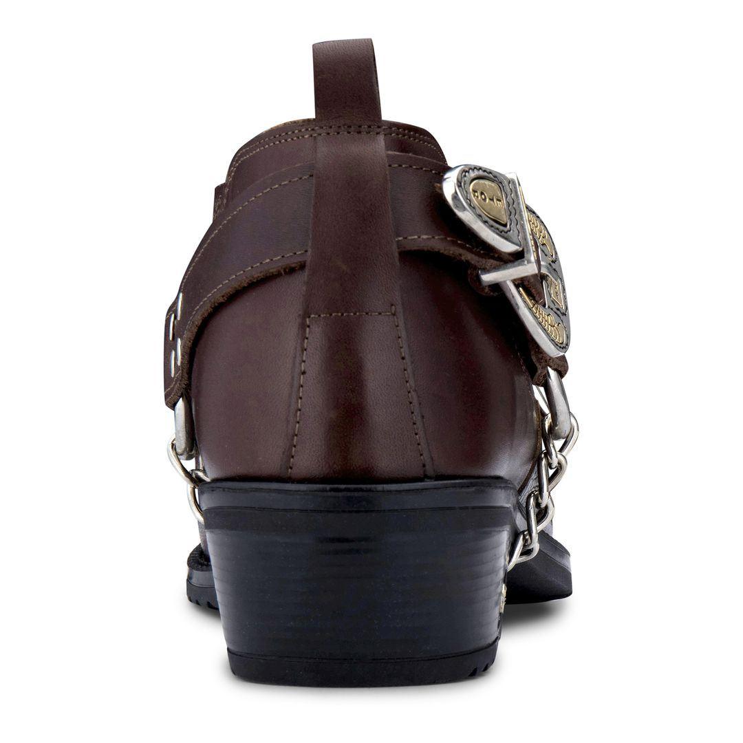 Mens Genuine Leather Snake Pattern Riding Westerm Shoes Wincklepickers Cuban Heel Cowboy - Knighthood Store