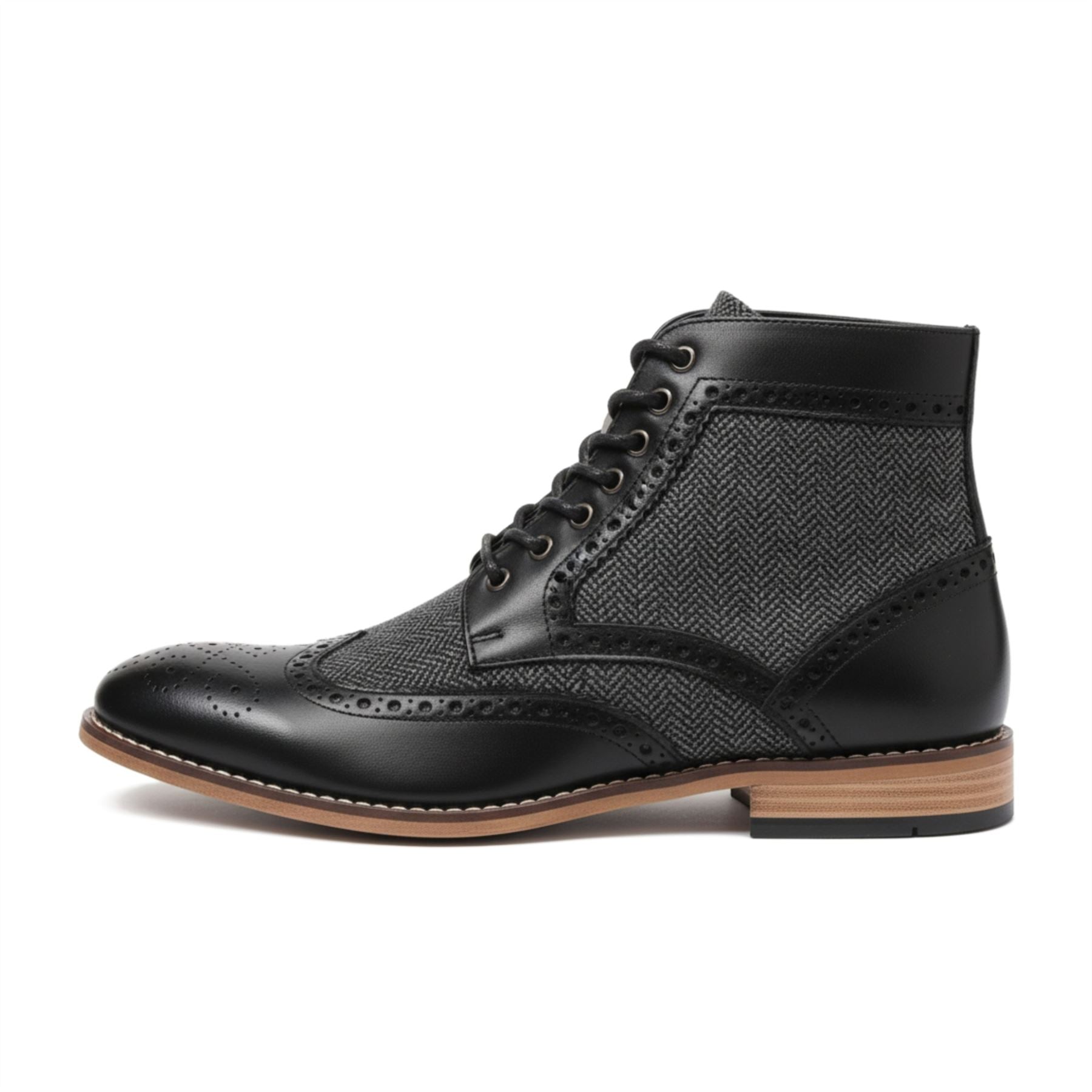 Men’s Wingtip Brogue Ankle Boots