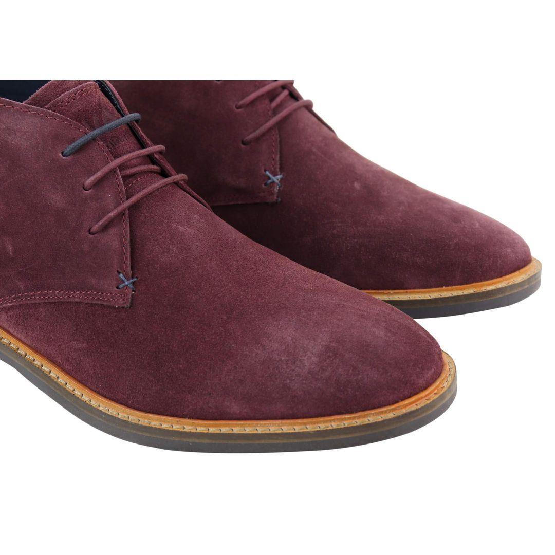 Mens Real Suede Italian Slip On Ankle Boots Smart Casual Desert Chelsea Dealer - Knighthood Store