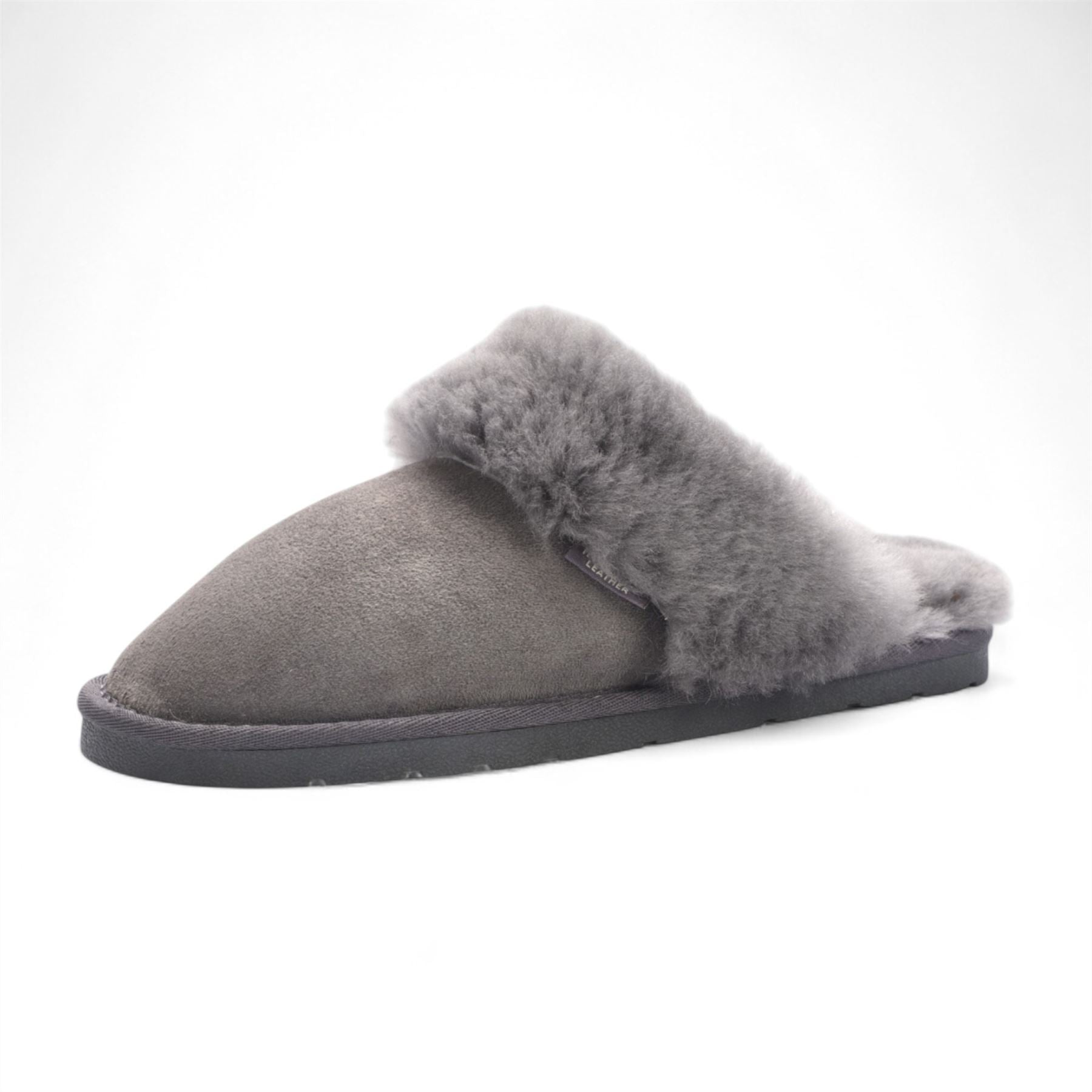 Luna - Women's Sheepskin Suede Mule Slippers