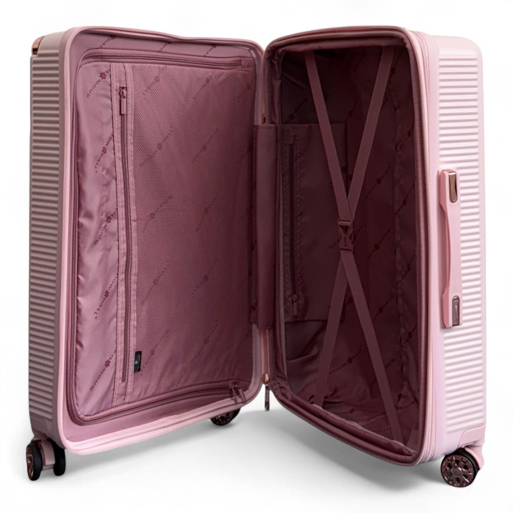 Hard Shell Luggage 8 Spinner Wheels Travel Suitcase