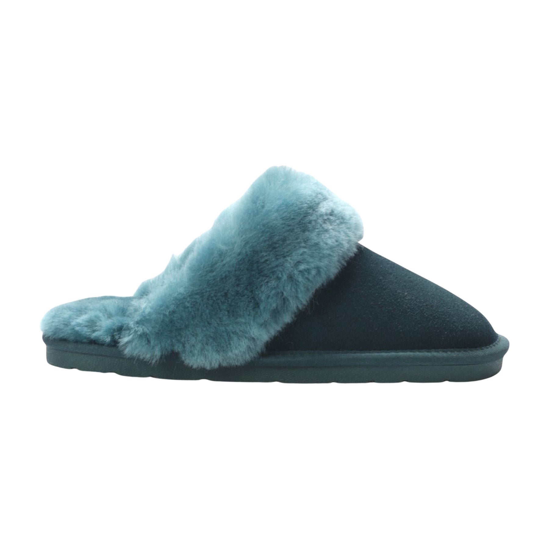 Luna - Women's Sheepskin Suede Mule Slippers