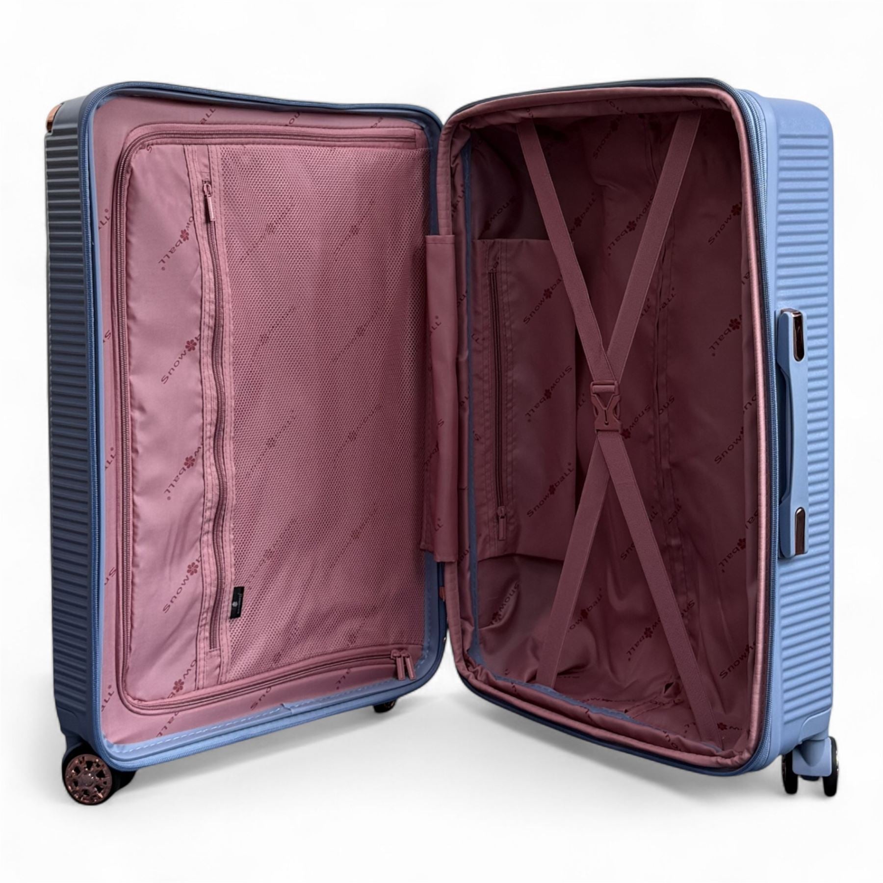 Hard Shell Luggage 8 Spinner Wheels Travel Suitcase