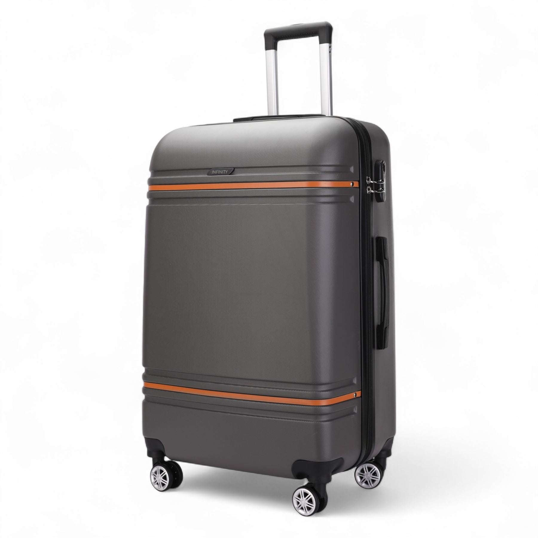 Hard Shell Modern 4-Wheel Luggage Suitcase Set