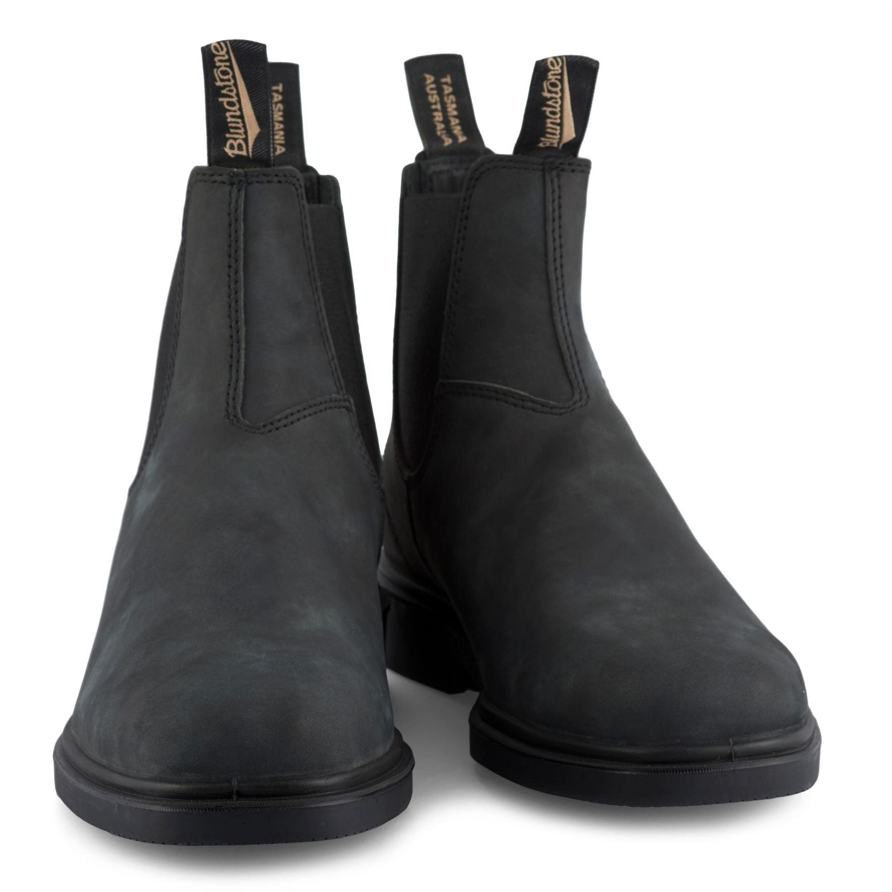 Blundstone 1308 Rustic Black Leather Chiesel Toe Chelsea Boot - Knighthood Store